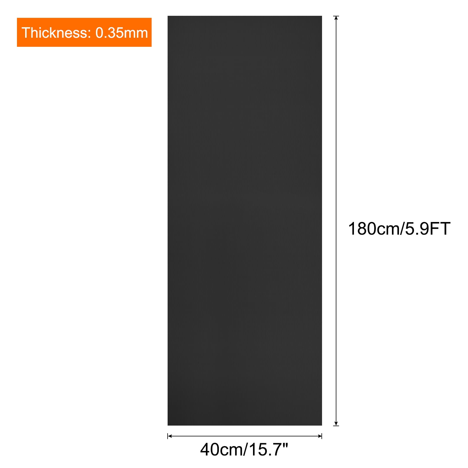 Unique Bargains Silicone Heat Resistant Non-Stick Pastry Baking Mats 15.7IN x 5.9FT Black