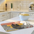 thumbnail image 6 of Yayeee Dish Drying Mat for Kitchen Counter 18"x24" Microfiber Absorbent Pad, Striped Boat, 6 of 7