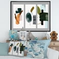 thumbnail image 2 of Designart 'Compostion Minimalistic of Organic Shapes IV' Modern Framed Canvas Wall Art Print, 2 of 5