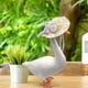 thumbnail image 1 of Summer Grass Hat, Flower Small Hat Pet, white, foldable, portable, lightweight, durable, for outdoor, garden, patio, beach, 100% cotton, adjustable strap, for women, men, kids, garden party,, 1 of 9
