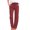 a-Red, variant on Tsesme Women’s Elastic Waist Faux Jeans Straight Leg Pull on Denim-like Pants, Loose Casual Trousers with Pockets