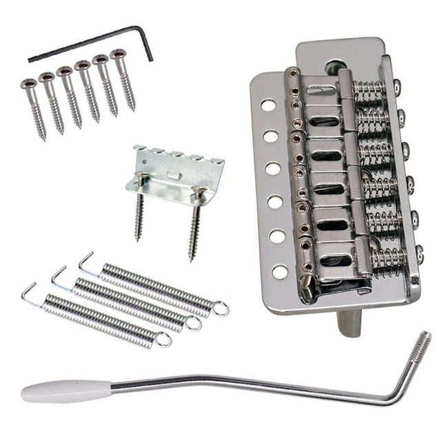 1 pieza de Puente Tremolo con tornillos para Guitarra eléctrica Yuyangstore Guitarra eléctrica Tremolo Bridge