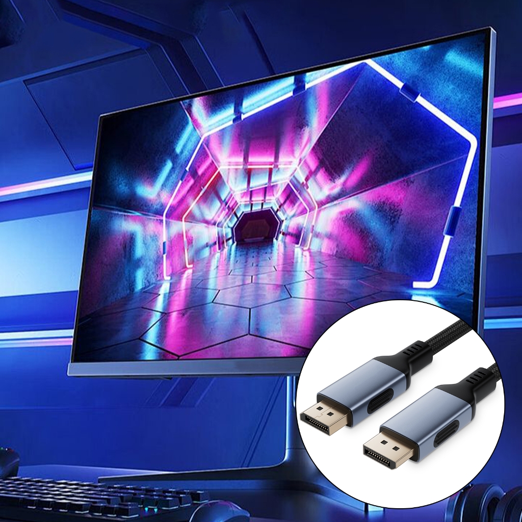 Zeiwohndc Speed DisplayPort 2.1 Cable for HiFi Graphics and Immersive Displays