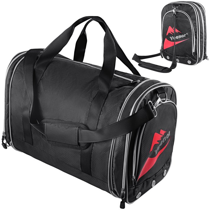 Yeenor 45L Foldable Duffle Bag, Waterproof Bag with Shoe Compartment