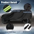 thumbnail image 3 of TETSELF Winter Snow Ice Rain Dust Frost Guard Sun Shade Prevents Ice Build Up Fast Deployment 6 Layer Car Cover for Jeep Wrangler 2 Door CJ YJ TJ JK, 3 of 6
