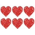 thumbnail image 1 of Uxcell 6-Pack Parches de Corazón de Strass para Planchar 3.5cm Adhesivos Brillantes para DIY/Ropa/Zapatos/Bolsas, 1 of 7