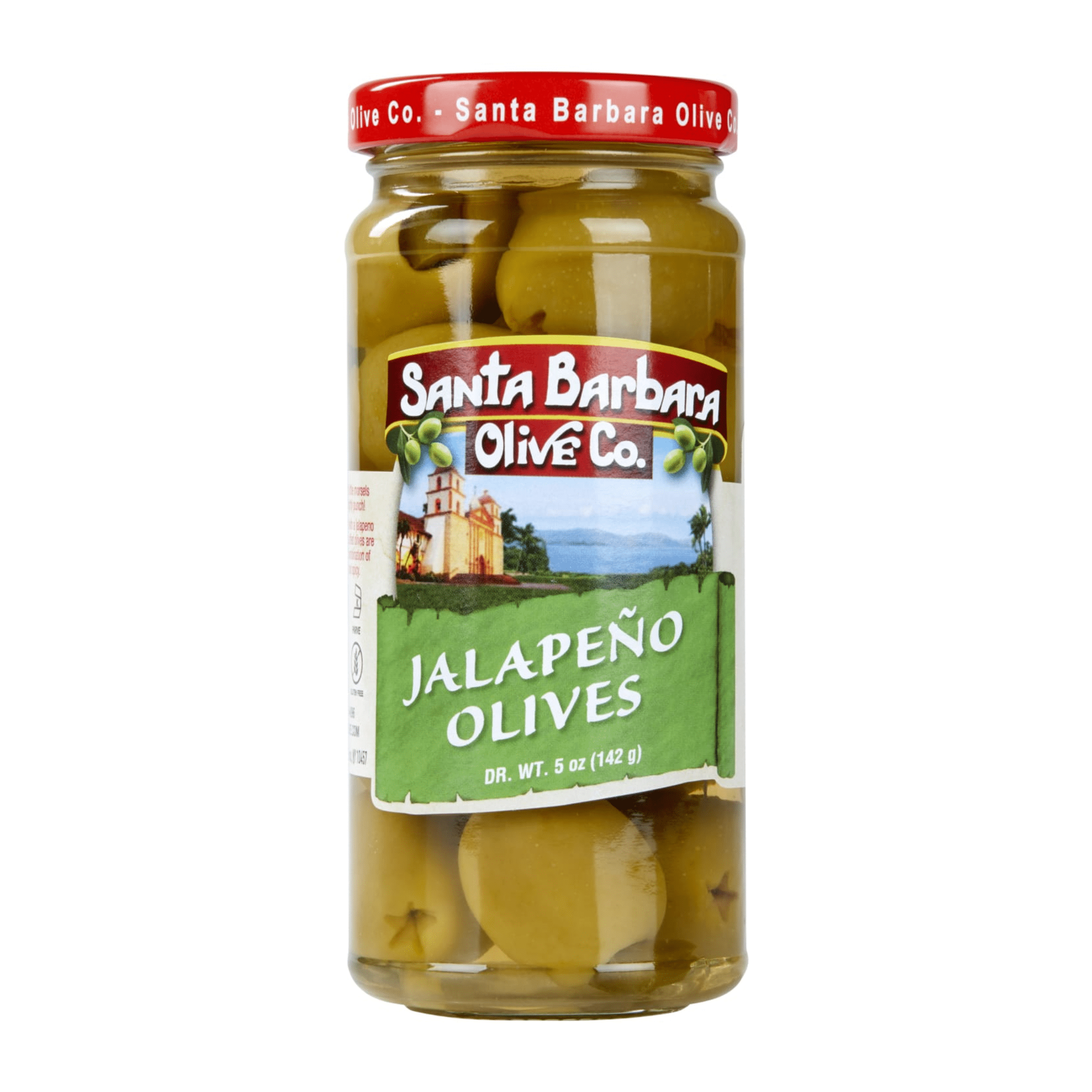 (2 pack) Santa Barbara Jalapeno Stuffed Olives, 5 oz
