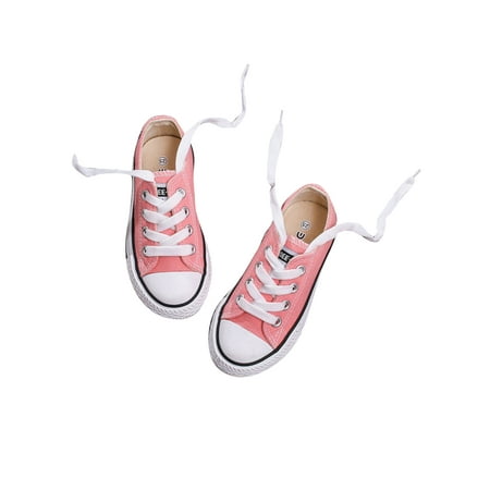 

Fangasis Unisex Walking Shoe Lace Up Flats Canvas Skate Shoes Womens Mens Casual Sneaker Travel Breathable Comfort Sneakers Dark Pink 11.5C