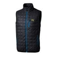 thumbnail image 2 of Men's Cutter & Buck  Navy Georgia Tech Yellow Jackets Rainier PrimaLoft Eco Insulated Full-Zip Puffer Vest, 2 of 3