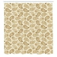 thumbnail image 3 of Ambesonne Beige Shower Curtain, Paisley Oriental Persian, 69"Wx84"L, Cream, 3 of 5