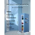 thumbnail image 6 of Krib BlingMini Refrigerator with Removable Shelf and Manual Blue, 45 lbs, 6 of 8