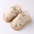 thumbnail image 2 of Penkiiy Toddler Baby Girls Boys Cute Shoes Hollow Out Soft Kids Summer Non-slip Sandals Ankle Support First Walkers Baby Boy Shoesfor6-9 Months Beige On Clearance, 2 of 6