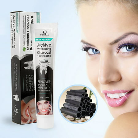 Activated Charcoal Whitening Charcoal Bamboo Toothpaste Kids & Adults - Destroys Bad Breath - Best Natural Activated Vegan Black Tooth Paste (Best Whitening Toothpaste That Works)