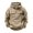 Khaki, variant on Men's Big & Tall Quarter-Zip Hoodie — 3XL Long Sleeve Pullover with Front Pocket, Solid Color Casual Sweatshirt for Everyday Wear