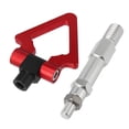 thumbnail image 5 of Red Aluminum Alloy Triangle Shape Front Rear Bumper Trailer Ring Eye Towing Tow Hook Screw for Audi A5 S5 RS5, 5 of 6