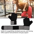 thumbnail image 3 of Guantes De Levantamiento De Pesas, Guantes Suaves Y Transpirables De Medio Dedo Para Fitness, Negros Para Gimnasio, 3 of 7