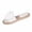 White, variant on Women's Cloth Bow Slide Sandals with Woven Sole Casual Summer Shoes