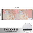 thumbnail image 5 of Kitchen Rugs Sets Of 2,Pioneer Flower Floral Print Pattern Anti Fatigue Kitchen Mat Rugs Non Slip Washable,Decorative Kitchen Floor Mats for Kitchen,Sink,Laundry,17"x47"+17"x47", 5 of 5