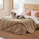thumbnail image 1 of Manta impermeable para cama, forro polar sherpa, tamaño doble, 1 of 7