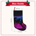 thumbnail image 3 of Lsque 18 Inches Futuristic Purple Panther A、 Pattern Christmas Stockings Hanging Ornaments,Knitted Xmas Fireplace Hanging Stocking,Holiday Decoration, 3 of 8