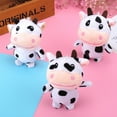 thumbnail image 4 of Llavero de peluche con forma de vaca de peluche, accesorio para cartera y bolso para niños y adultos., 4 of 7