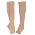 thumbnail image 1 of Calcetines de compresión con cremallera, medias de soporte elásticas con punta abierta, medias de soporte para piernas, 2 uds. YUNYI BRAND  Deportes, 1 of 8