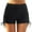 Black, variant on Women's Swim Shorts Solid Tankini Bottoms Swimming Shorts with Drawstring Summer Swimwear