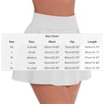 thumbnail image 2 of Gealkoca Skirts for Women Elastic High Waisted Tennis Skirt with 2 Pockets Athletic Golf Workout Sports Shorts Womens Flowy Athletic Workout Skirts, 2 of 4