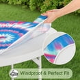 thumbnail image 5 of Colorful Tie Dye Pattern Round Fitted Tablecloth with Elastic Edge,Dining Table Cover Waterproof,Outdoor Round Tablecloth for Camping,Dining,Indoor and Outdoor, 5 of 7