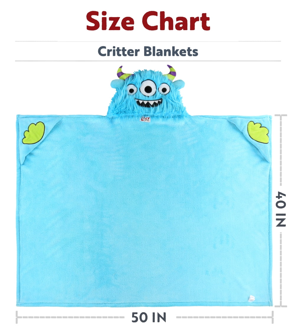 LazyOne Wearable Hooded Blanket for Kids, Animal Hooded Blanket (Dino Blanket)