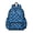 Blue and Black, variant on Blue and Black Wavy Checkered Pattern Backpack for School, Cute School Bag with Adjustable Shoulder Straps and Padded Back, 13.4"x11"x4.7"