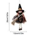thumbnail image 2 of Hangable Witch Doll Ornament Halloween Small Witch Figurine With Skirt Hanging Decoration For Room Door Window Home Party, 2 of 6