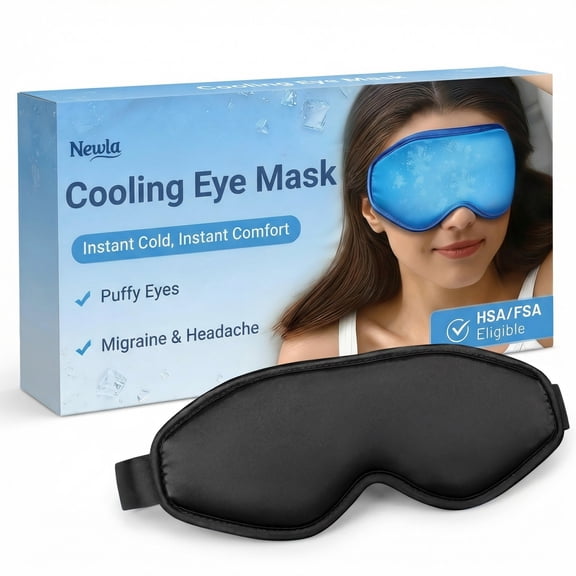 FACEMOON Soft Cooling Eye Mask for Puffy Eyes Sinus Comfort Relief Design