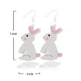 thumbnail image 7 of SPRING PARK Women Easter Lightweight Happy Easter Teardrop Earrings Dangle Drop Earrings, 7 of 7