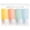 B, variant on CZSCPDAW 4 Pack 2 oz Silicone Condiment Bottles, Soft Pastel Squeeze Containers with Flip Caps and Travel Storage Bag
