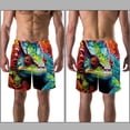 thumbnail image 3 of luoweisi Men's Beach Shorts Quick Dry Swim Trunks with Mesh Lining Chameleon XL, 3 of 5