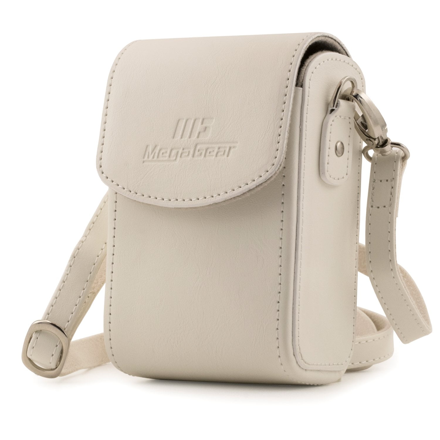 Megagear Mg1416 Canon Powershot G7 X Mark Ii G7 X Leather Camera Case With Strap White Walmart Com Walmart Com