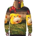thumbnail image 6 of Lsque Pikmin Pattern Casual Men's Hoodie,Hooded Sweatshirt with Kangaroo Pocket,Pullover Hoodie-Large, 6 of 8