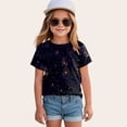 thumbnail image 2 of boobe Girls Short Sleeve T Shirts Kids Slim Fit Tops Casual Crewneck Tees 6-12 Months 12-24 Months 2t 3t 4t 5t 6t 7t 8t 9t Children, 2 of 4