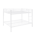 thumbnail image 6 of Aukfa Metal Bunk Bed Full over Full, High Guardrail and Metal Slats, Space-Saving Bed Frame for Kids Teens, White, 6 of 8