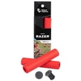 thumbnail image 4 of Wolf Tooth Razer Handlebar Grips 5mm Orange Silicone Weather Resistant, 4 of 5