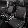 thumbnail image 2 of Funda para asiento de auto CAR PASS, ajuste universal, cuero PU negro, 2 of 8