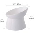 thumbnail image 2 of El cuenco elevado de cerámica para gatos, el cuenco inclinado para comida o agua para gatos y el cuenco elevado de porcelana para mascotas protegen la columna vertebral del gato, sin estrés, 2 of 6