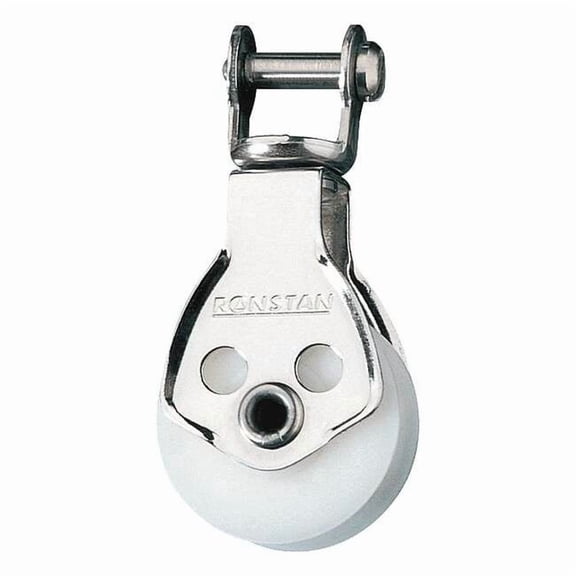 Ronstan Single Pulley,Swivel Shackle Head,1/4In,W1/2In RF573