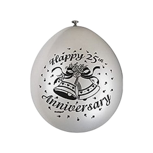 Unique Ballon en Latex pour Fête du 25e Anniversaire (Lot de 10)