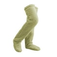 thumbnail image 2 of Milageto Plush Leg Warmers Cosplay Accessories Winter Sleeping Socks Thigh High Socks Green, 2 of 8