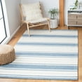 thumbnail image 2 of SAFAVIEH Metro Bruno Striped Area Rug, Blue/Ivory, 4' x 6', 2 of 9