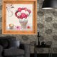 thumbnail image 2 of Marco de fotos decorativo de madera maciza de 30 x 30 cm para pinturas al óleo extraíbles, decoración de pared para el hogar, encanto de palisandro, 2 of 8