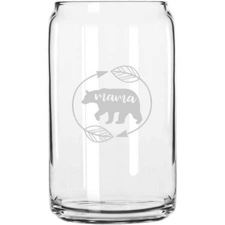 

Mama Bear 1 Mother s Day Etched 16oz Libbey Can Glass