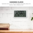 thumbnail image 3 of Temperature and Humidity Clock Electronic Calendar Digital Wall Creative Alarm Outdoor White Office, 3 of 6